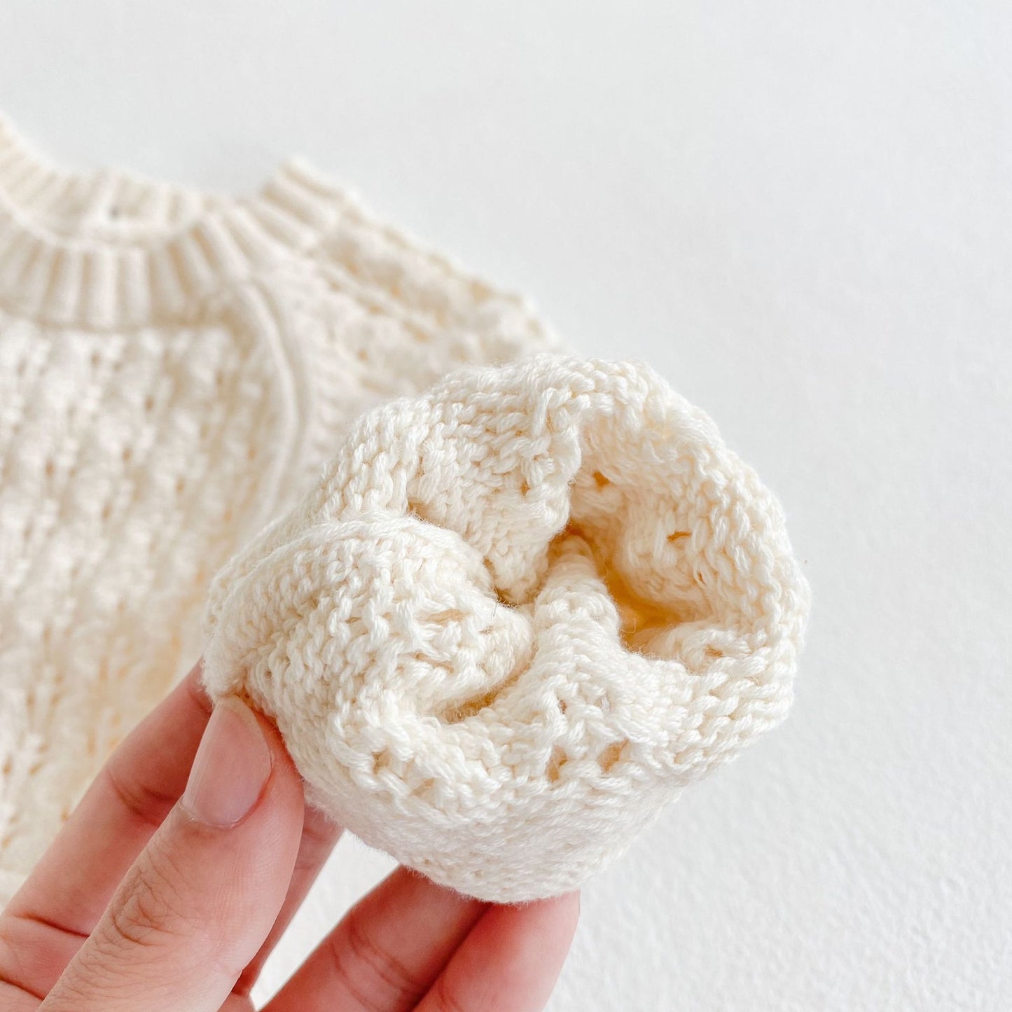 Baby Girl Knitted Romper