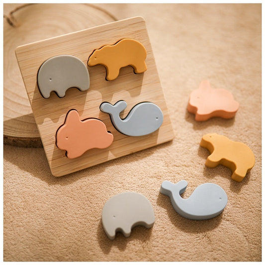 Silicone Animal Puzzle Toy
