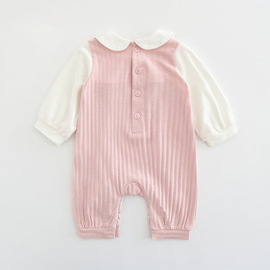 Baby Pink Bow Jumpsuit