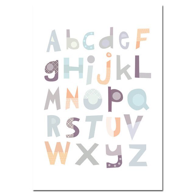 Alphabet Nursery Wall Art